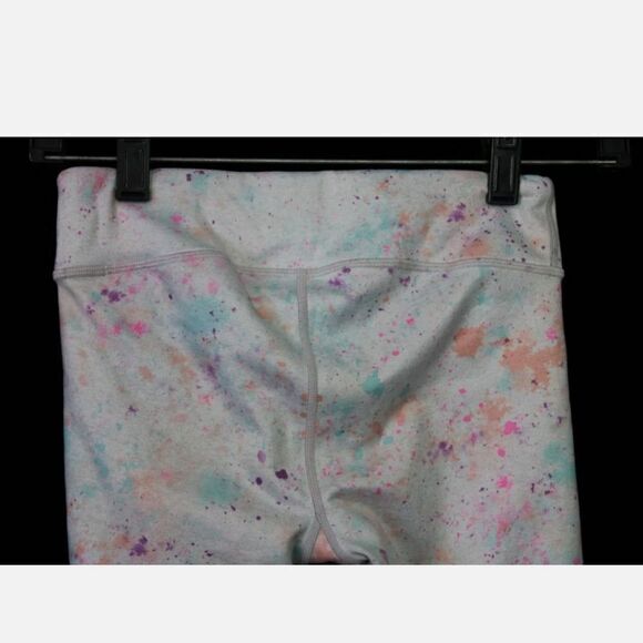 Athleta Girls paint splatter leggings Large 12 - Picture 4 of 6
